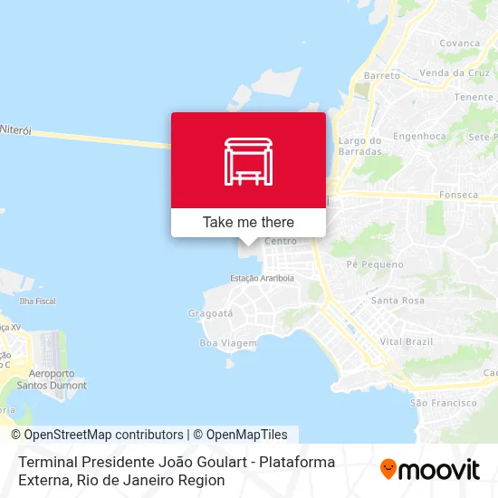 Terminal Presidente João Goulart - Plataforma Externa map