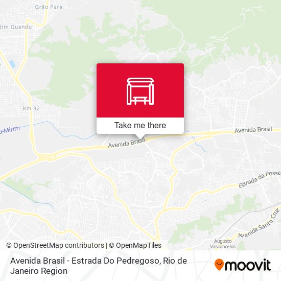 Mapa Avenida Brasil - Estrada Do Pedregoso
