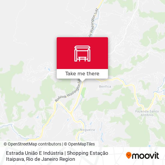 Estrada União E Indústria | Shopping Estação Itaipava map