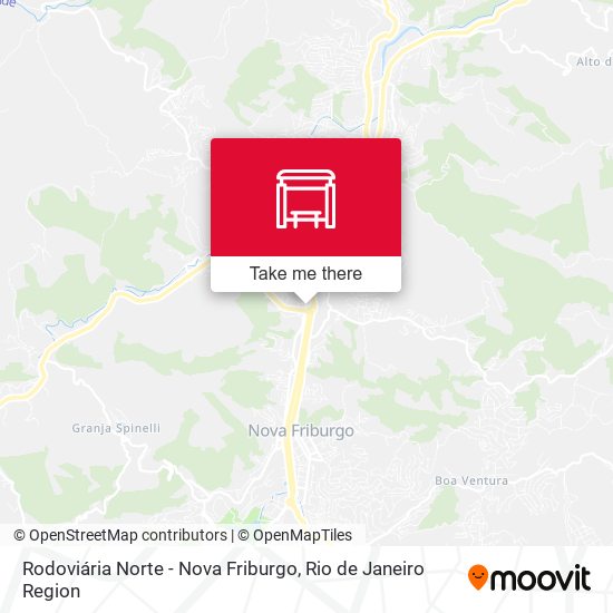 Rodoviária Norte - Nova Friburgo map