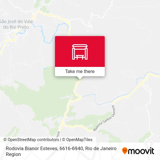 Rodovia Bianor Esteves, 6616-6940 map