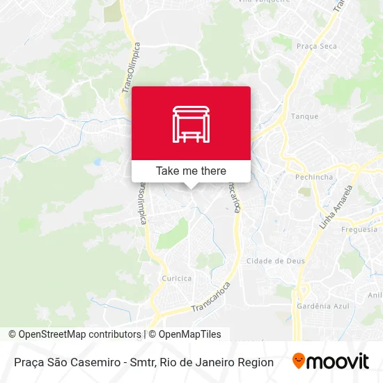 Praça São Casemiro - Smtr map