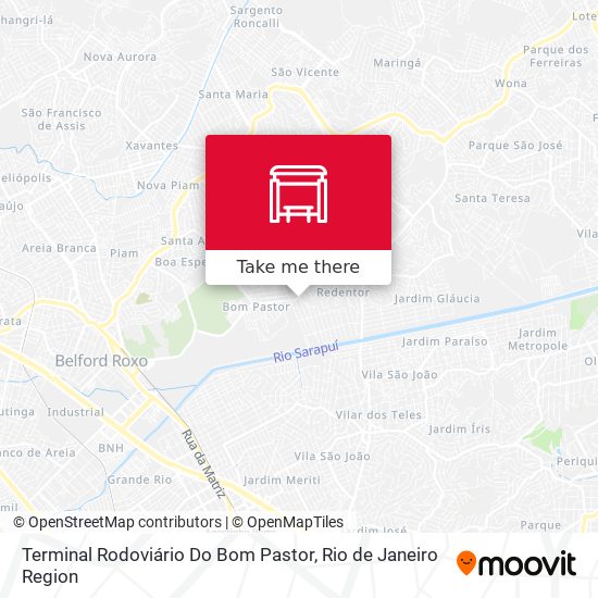 Terminal Rodoviário Do Bom Pastor map