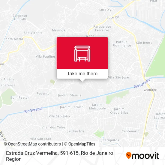 Estrada Cruz Vermelha, 591-615 map