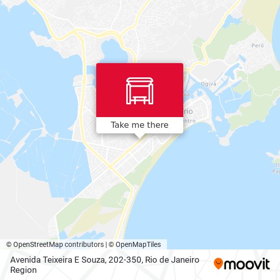 Mapa Avenida Teixeira E Souza, 202-350