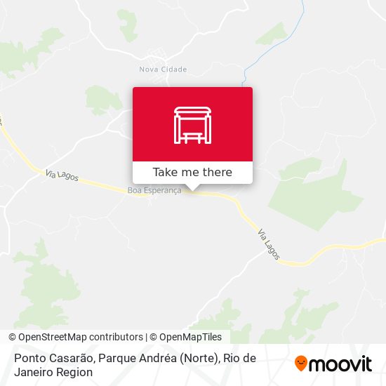 Mapa Ponto Casarão, Parque Andréa (Norte)