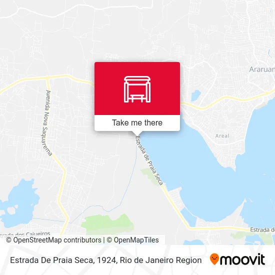 Estrada De Praia Seca, 1924 map