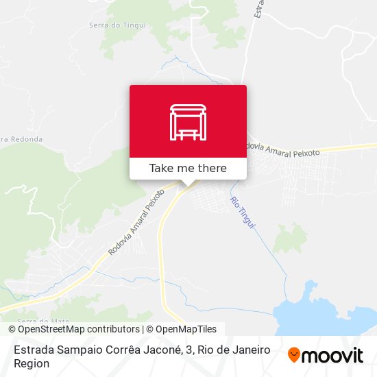 Estrada Sampaio Corrêa Jaconé, 3 map