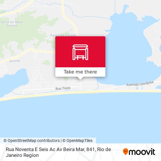 Mapa Rua Noventa E Seis Ac Av Beira Mar, 841
