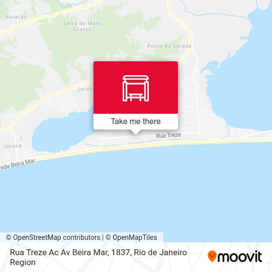 Rua Treze Ac Av Beira Mar, 1837 map