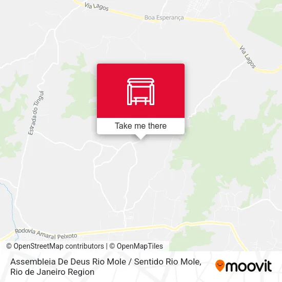 Assembleia De Deus Rio Mole / Sentido Rio Mole map