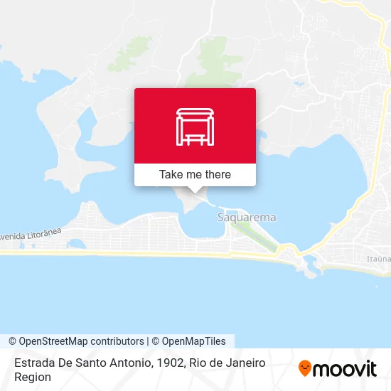 Estrada De Santo Antonio, 1902 map