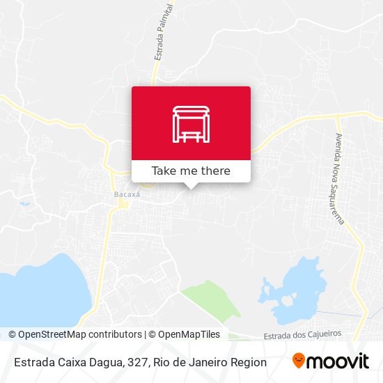 Estrada Caixa Dagua, 327 map