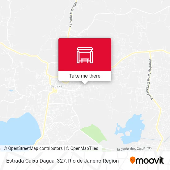 Estrada Caixa Dagua, 327 map