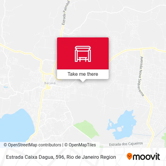 Estrada Caixa Dagua, 596 map