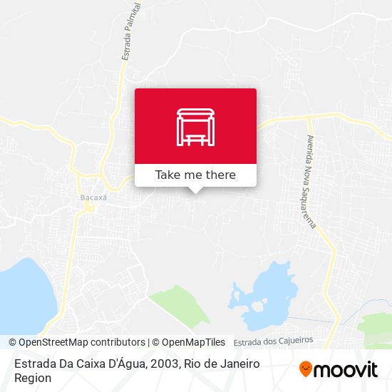 Estrada Da Caixa D'Água, 2003 map