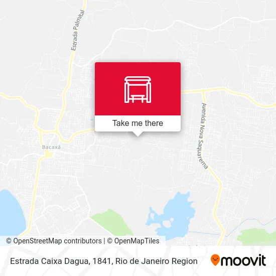 Estrada Caixa Dagua, 1841 map