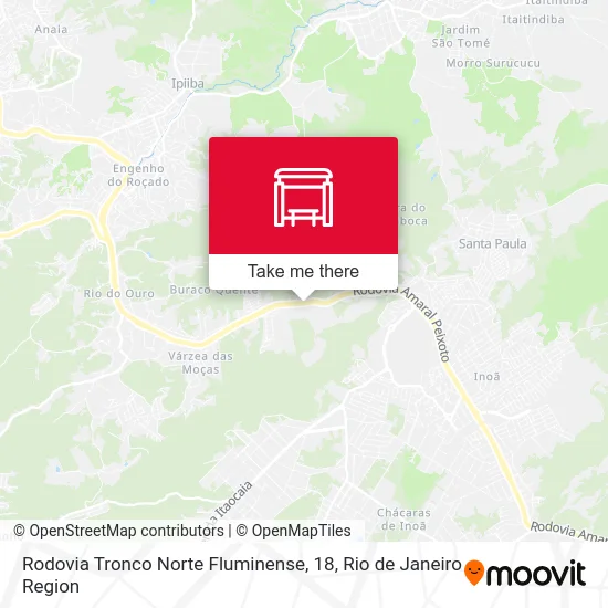 Rodovia Tronco Norte Fluminense, 18 map