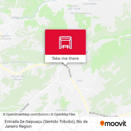 Mapa Entrada De Itaipuaçu (Sentido Tribobó)