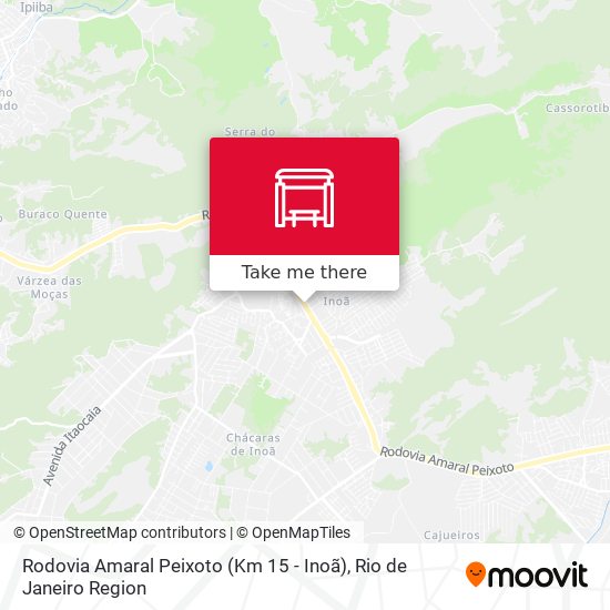 Rodovia Amaral Peixoto (Km 15 - Inoã) map