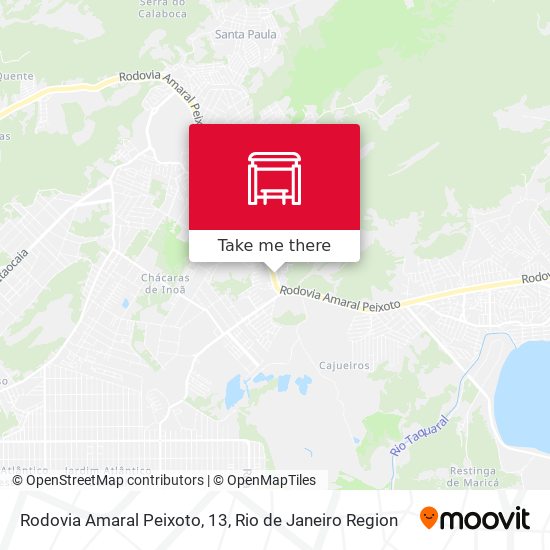 Rodovia Amaral Peixoto, 13 map