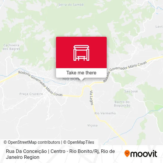 Rua Da Conceição | Centro - Rio Bonito / Rj map