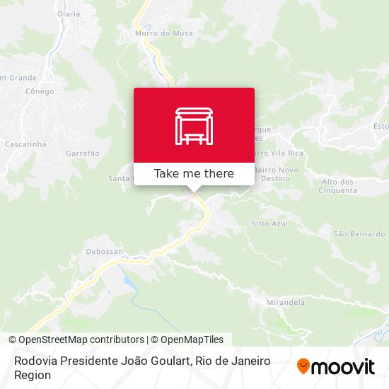 Rodovia Presidente João Goulart map