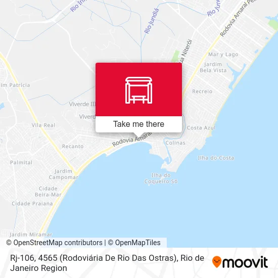 Rj-106, 4565 (Rodoviária De Rio Das Ostras) map