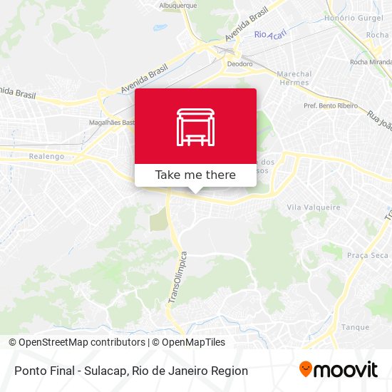 Ponto Final - Sulacap map