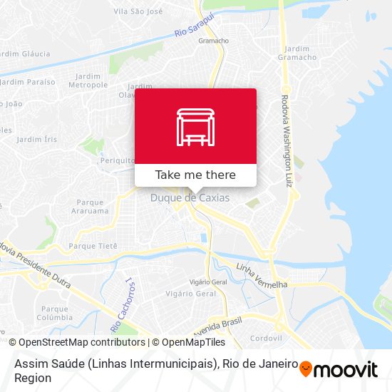 Mapa Assim Saúde (Linhas Intermunicipais)