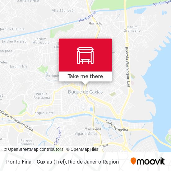 Ponto Final - Caxias (Trel) map