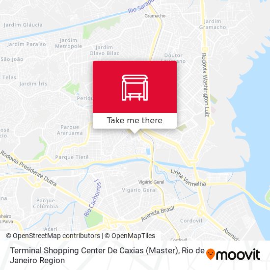 Terminal Shopping Center De Caxias (Master) map