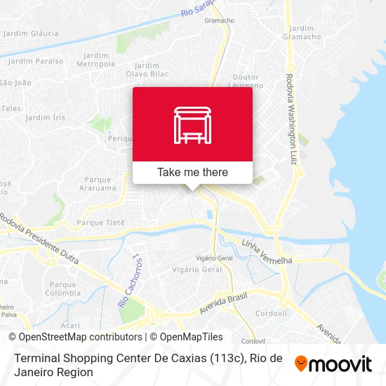 Terminal Shopping Center De Caxias (113c) map