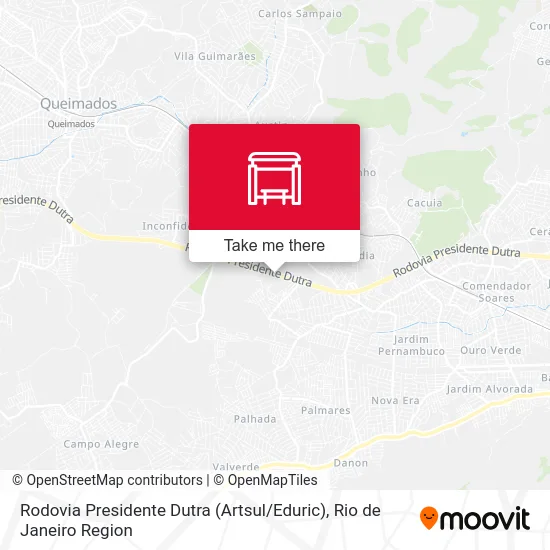 Rodovia Presidente Dutra (Artsul / Eduric) map