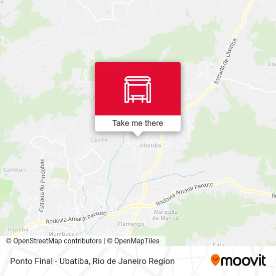 Ponto Final - Ubatiba map