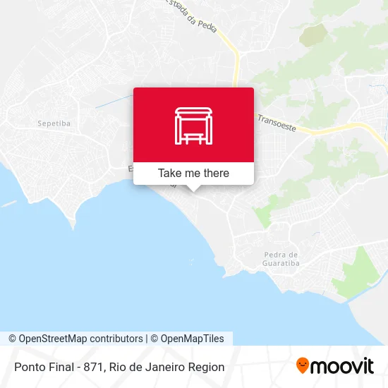 Ponto Final - 871 map