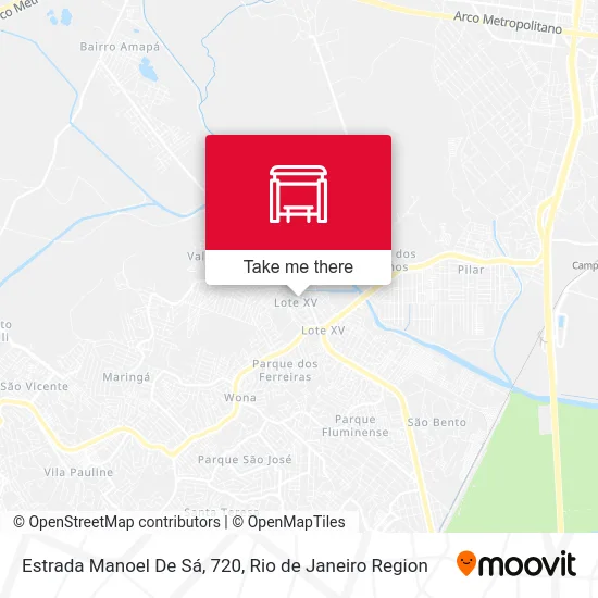 Estrada Manoel De Sá, 720 map