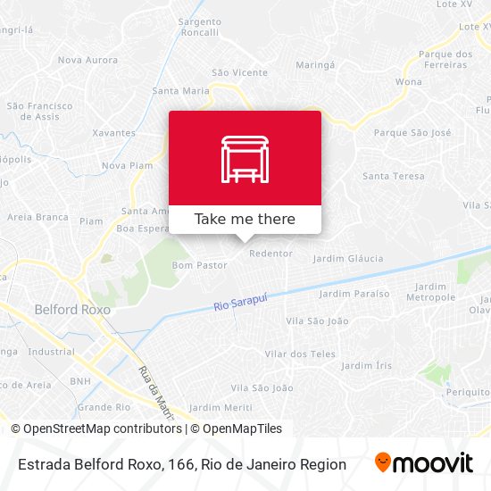 Estrada Belford Roxo, 166 map