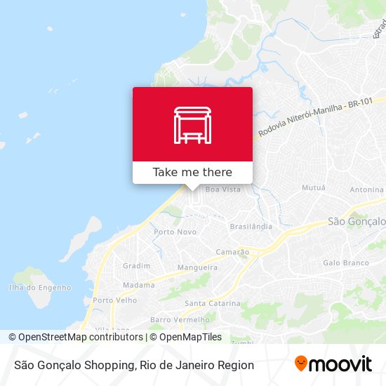 São Gonçalo Shopping map