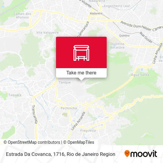 Estrada Da Covanca, 1716 map