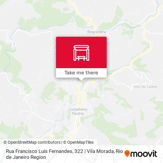 Mapa Rua Francisco Luís Fernandes, 322 | Vila Morada