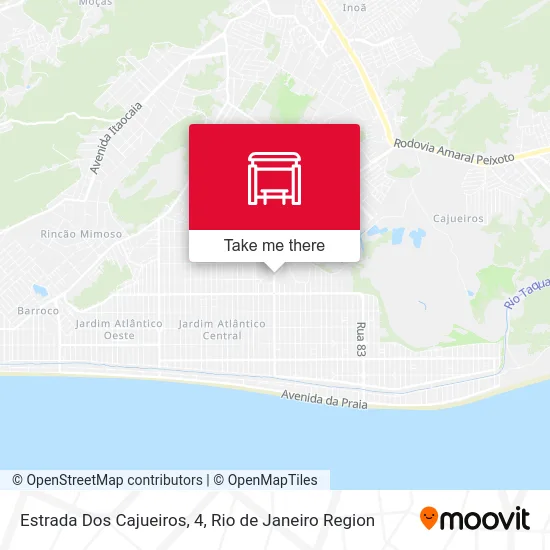 Estrada Dos Cajueiros, 4 map