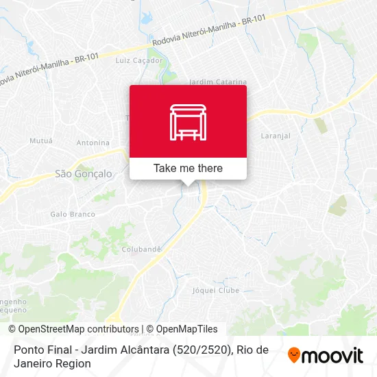 Ponto Final - Jardim Alcântara (520 / 2520) map