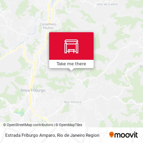Estrada Friburgo Amparo map