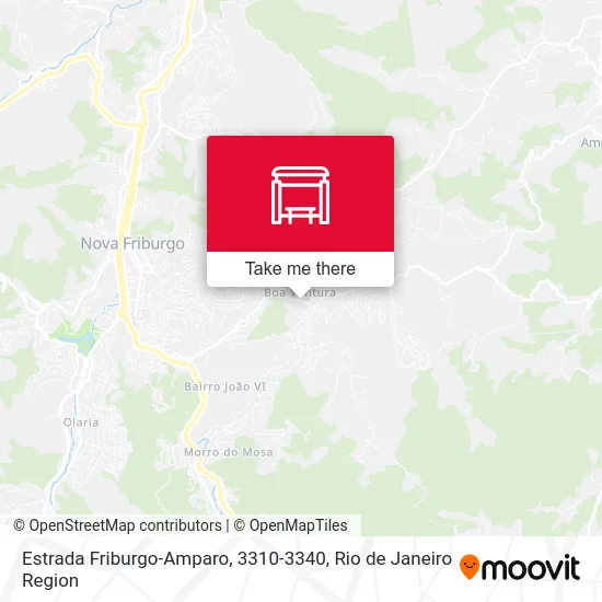 Estrada Friburgo-Amparo, 3310-3340 map