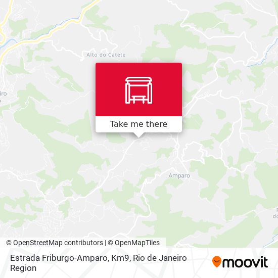 Mapa Estrada Friburgo-Amparo, Km9