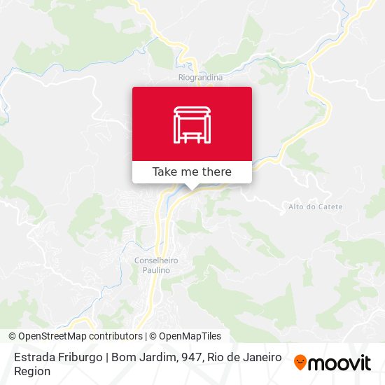 Mapa Estrada Friburgo | Bom Jardim, 947