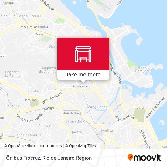 Ônibus Fiocruz map