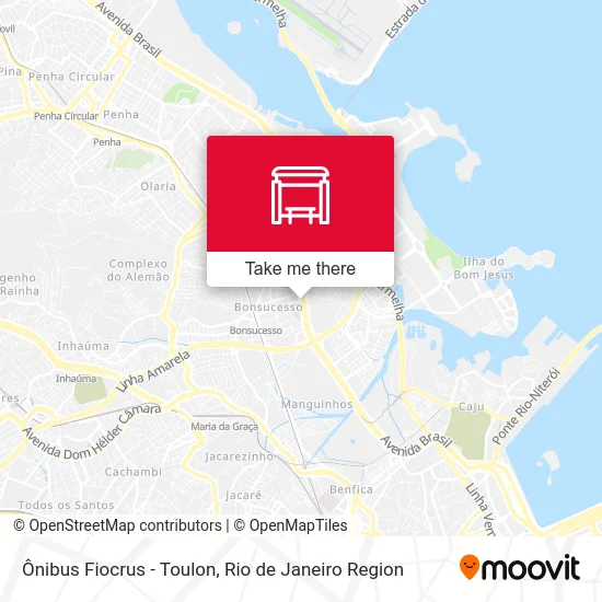 Ônibus Fiocrus - Toulon map