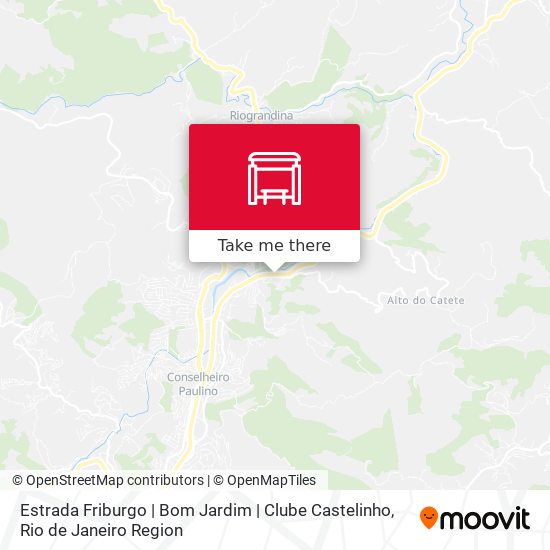 Estrada Friburgo | Bom Jardim | Clube Castelinho map